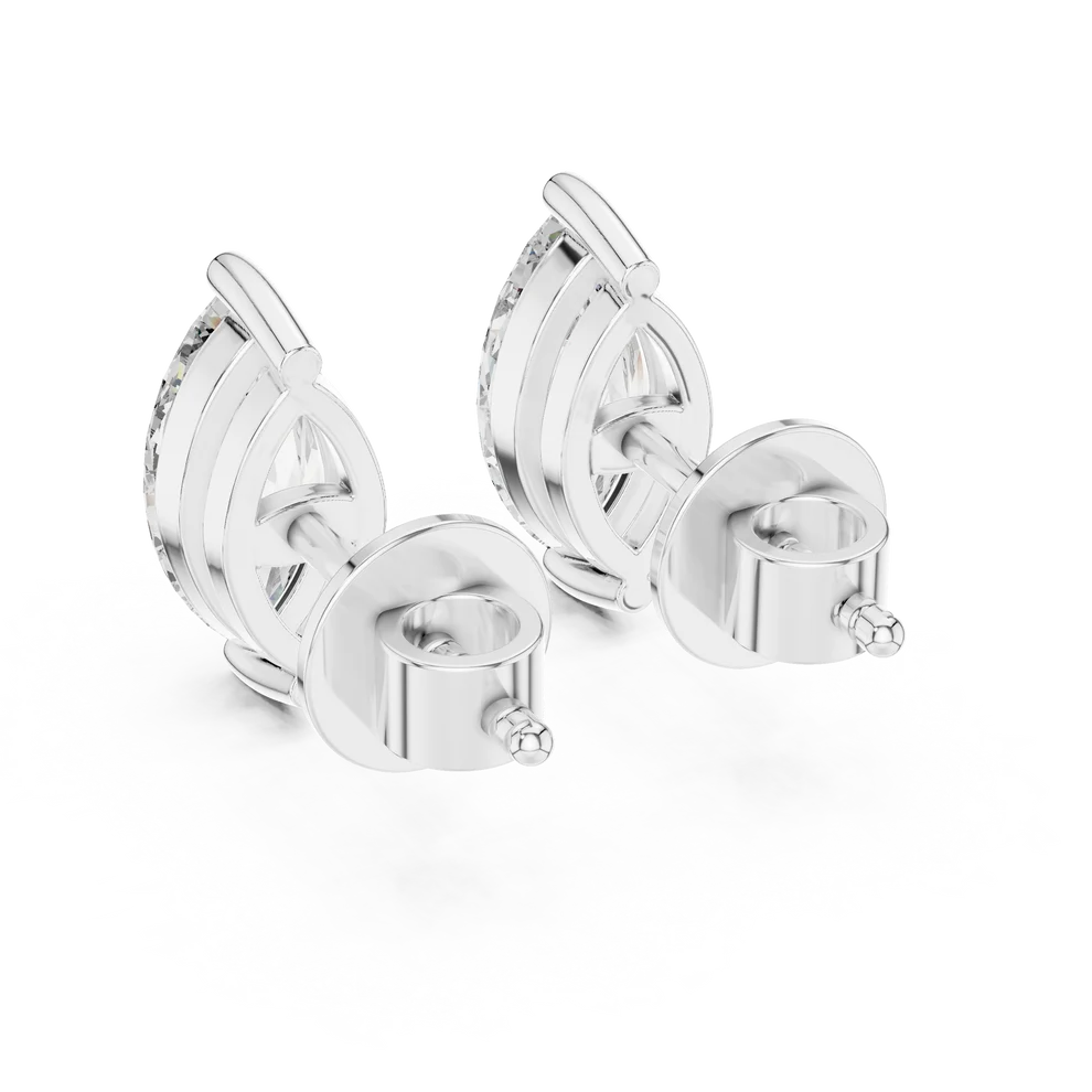 Almond Bloom Marquise Diamond Earrings
