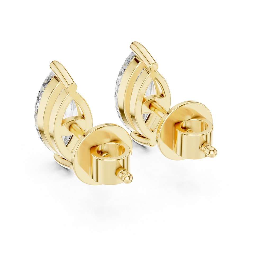 Almond Bloom Marquise Diamond Earrings
