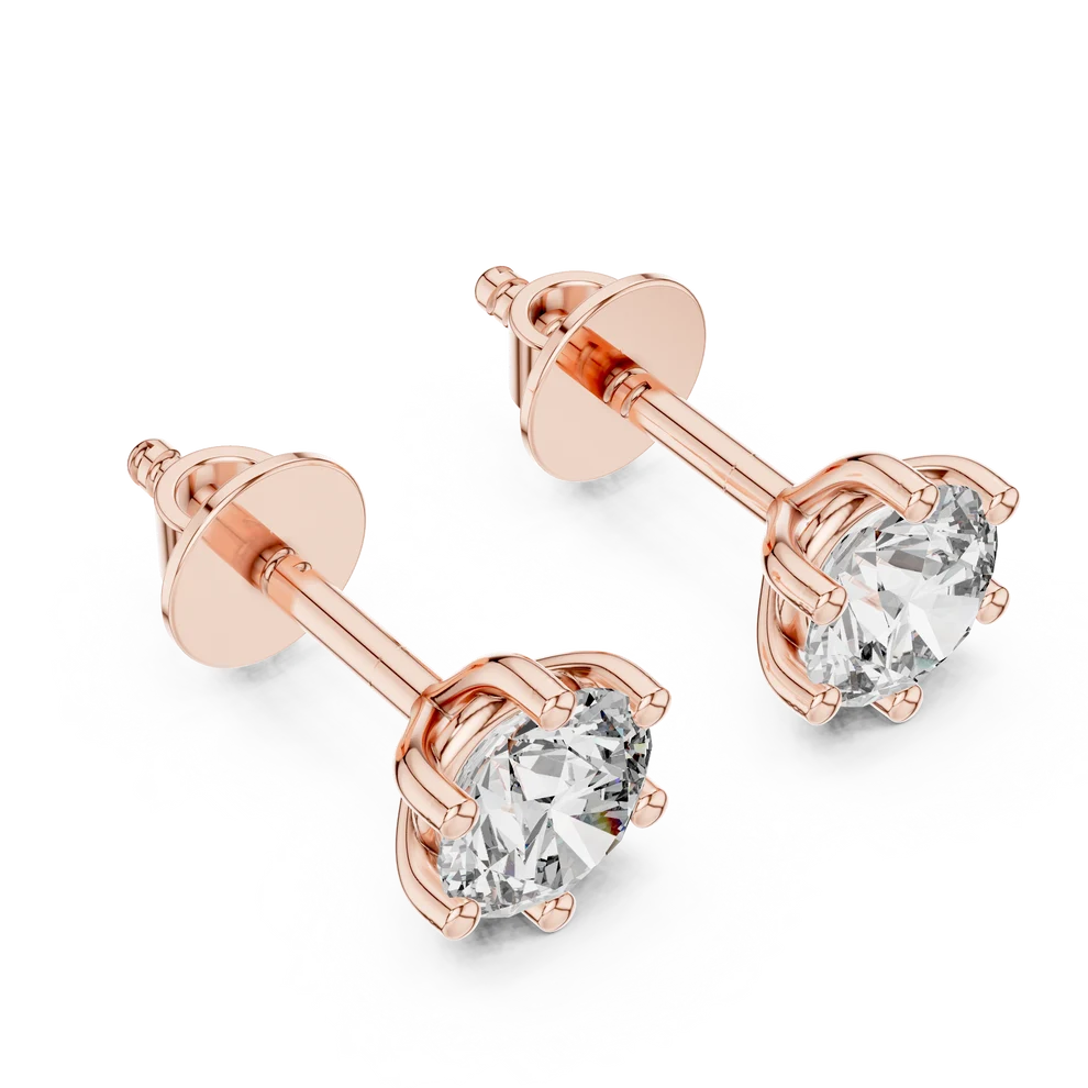 Stella Round Diamond Earrings