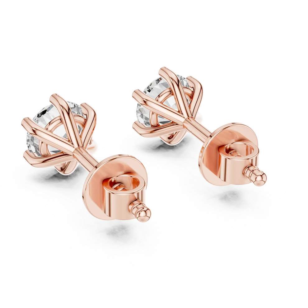 Stella Round Diamond Earrings