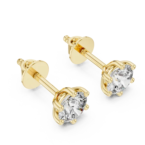 Stella Round Diamond Earrings