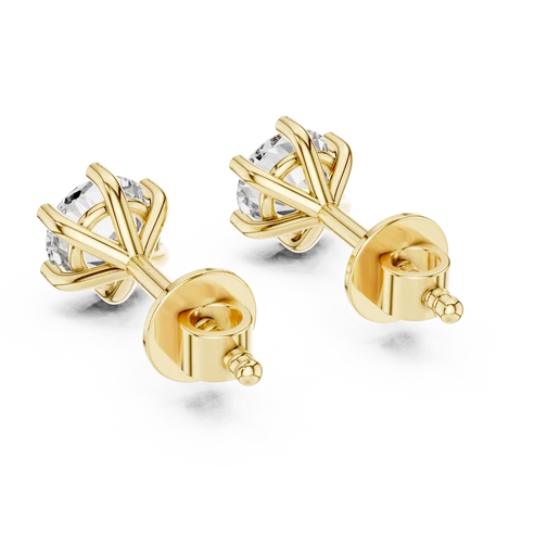 Stella Round Diamond Earrings