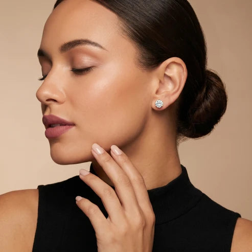 Stella Round Diamond Earrings