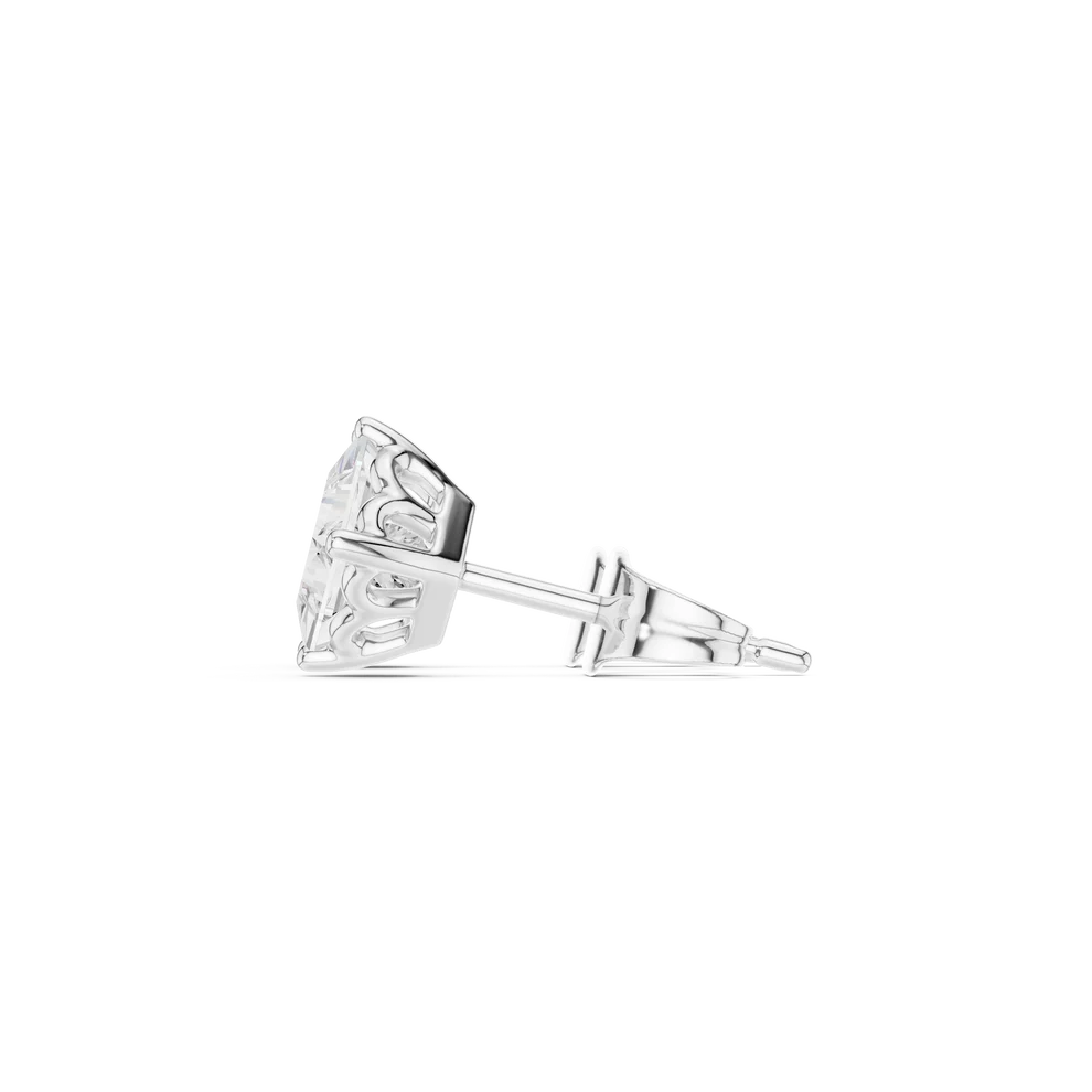 Prism Solitaire Princess Diamond Earrings
