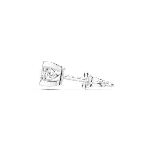 Iris Floral Princess Diamond Earrings