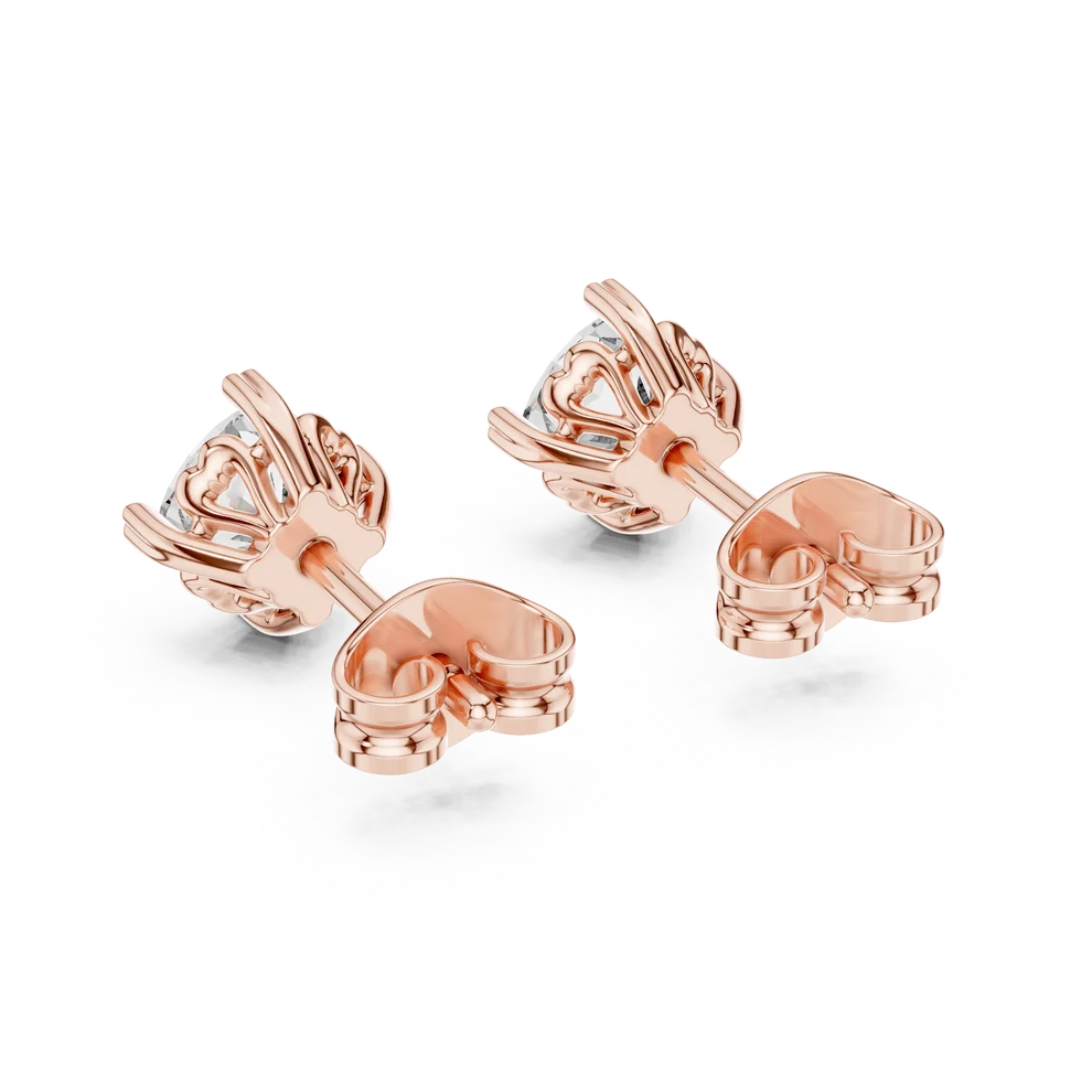 Heritage Solitaire Cushion Diamond Earrings