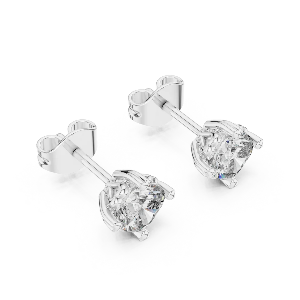 Heritage Solitaire Cushion Diamond Earrings