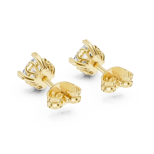Heritage Solitaire Cushion Diamond Earrings
