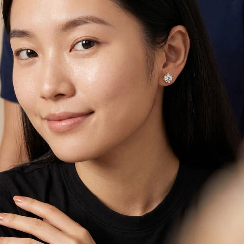 Heritage Solitaire Cushion Diamond Earrings