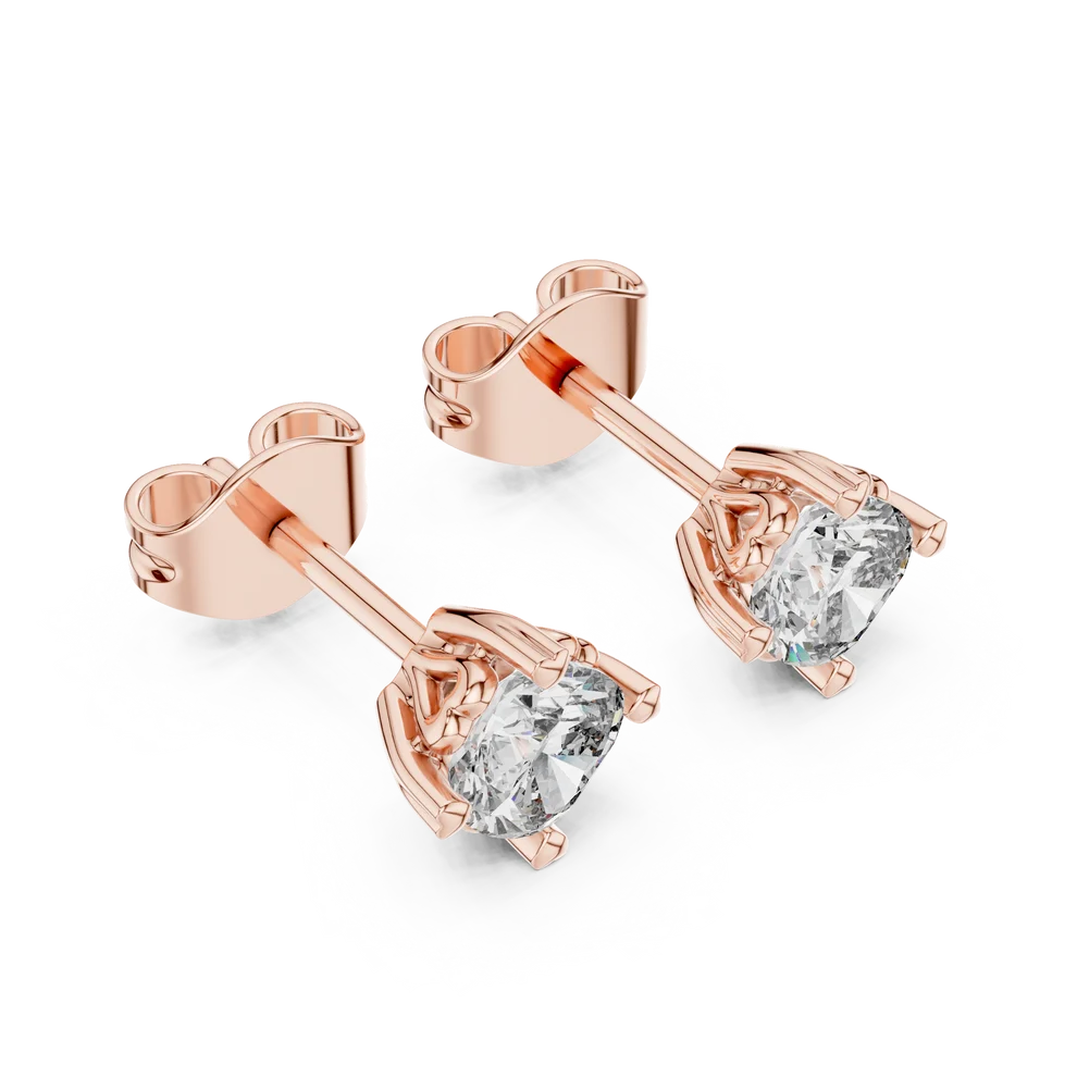 The Amour Cushion Diamond Earrings