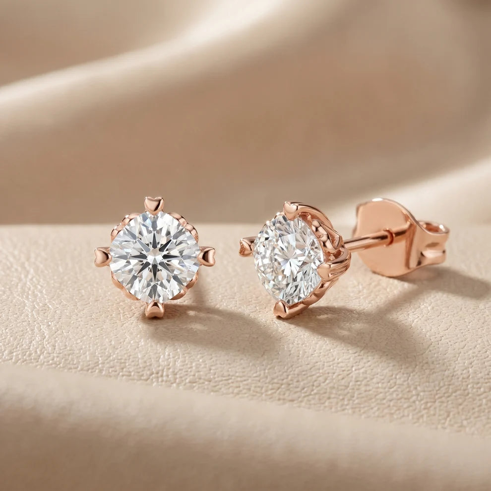 The Amour Cushion Diamond Earrings