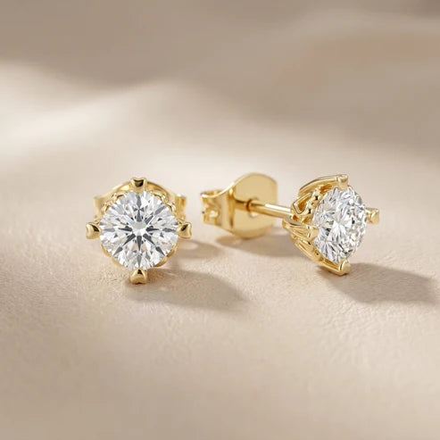 The Amour Cushion Diamond Earrings