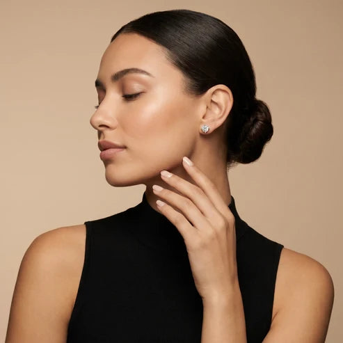 The Amour Cushion Diamond Earrings