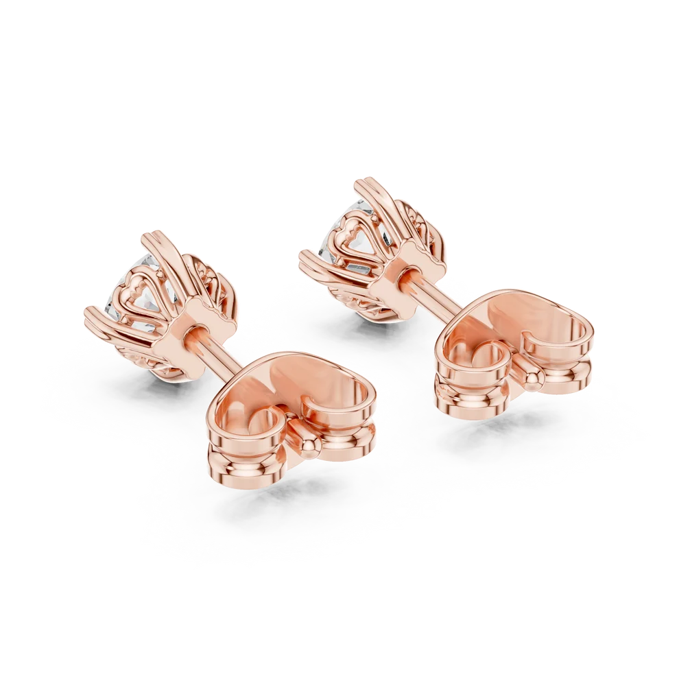 Petite Petal Cushion Diamond Earrings