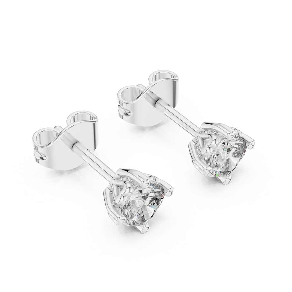 Petite Petal Cushion Diamond Earrings