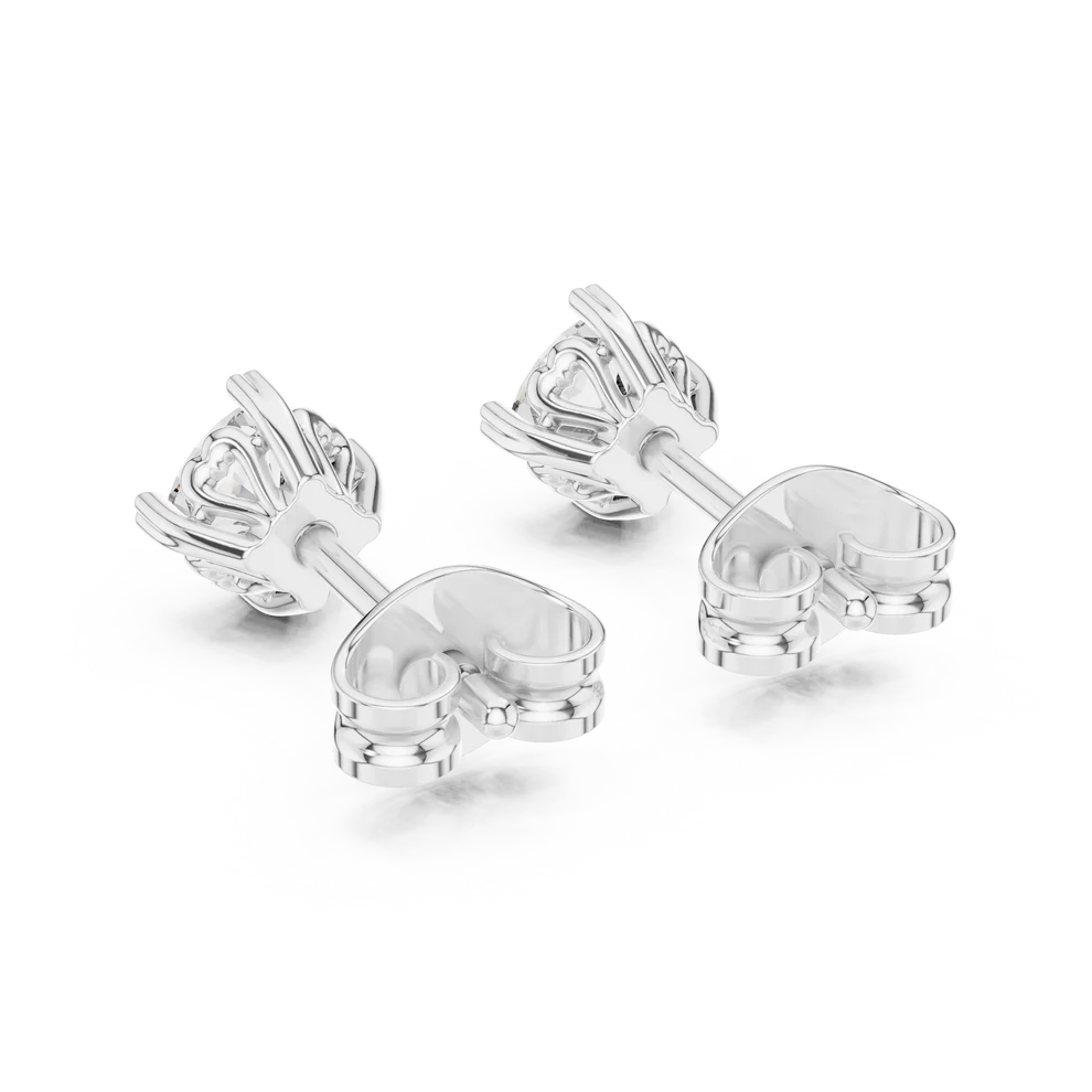 Petite Petal Cushion Diamond Earrings