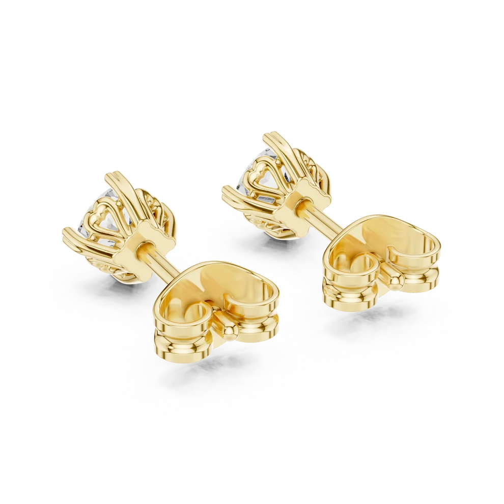 Petite Petal Cushion Diamond Earrings