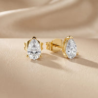 The Freya Pear Diamond Earrings