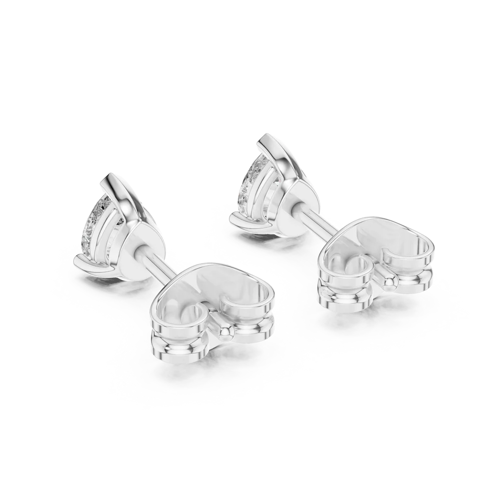 Crystal Drop Pear Diamond Earrings