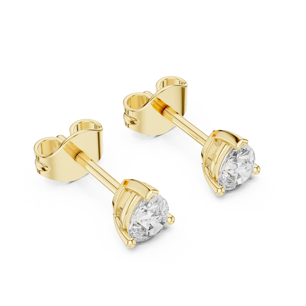 Crystal Drop Pear Diamond Earrings