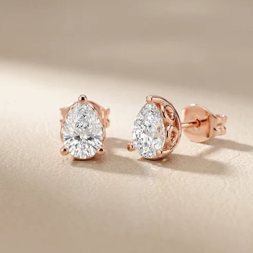 The Ivy Pear Diamond Earrings