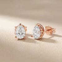 The Ivy Pear Diamond Earrings