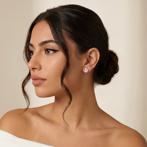 The Ivy Pear Diamond Earrings