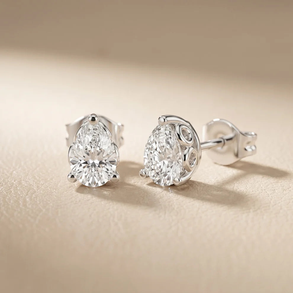 The Ivy Pear Diamond Earrings