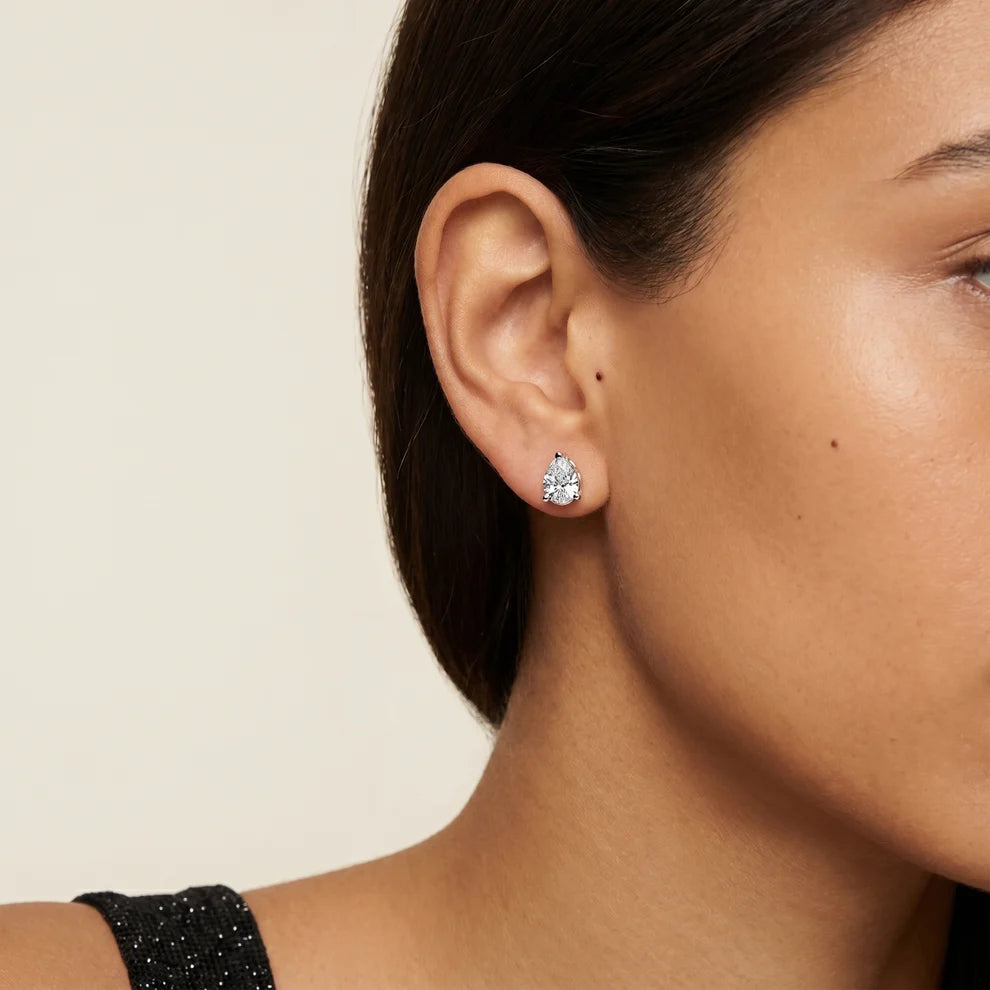 The Ivy Pear Diamond Earrings