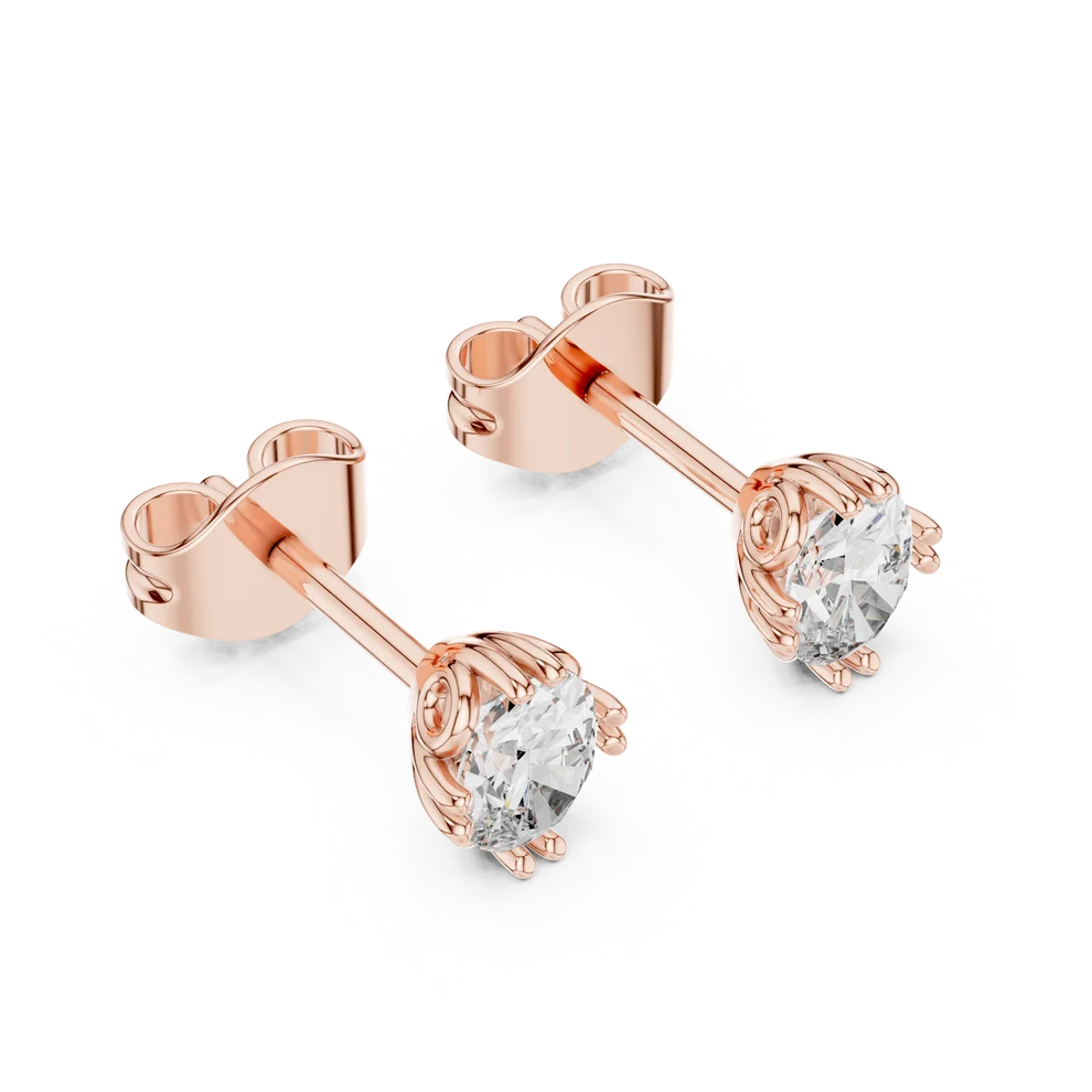 The Siena Oval Diamond Earrings