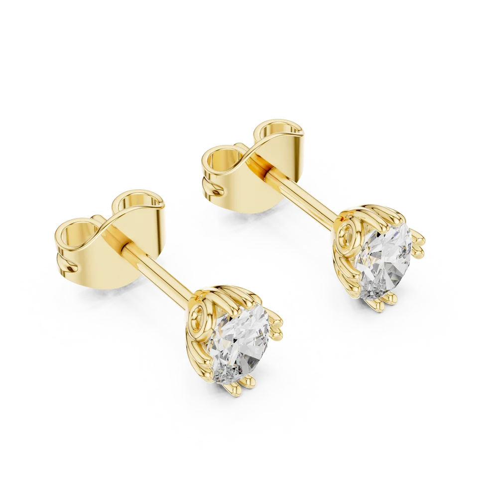 The Siena Oval Diamond Earrings