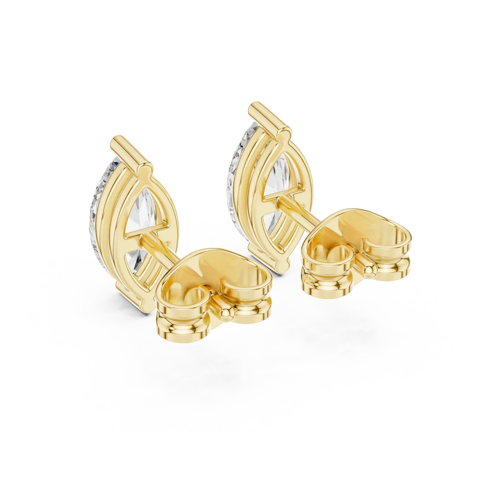 Iris Two-Prong Marquise Diamond Earrings