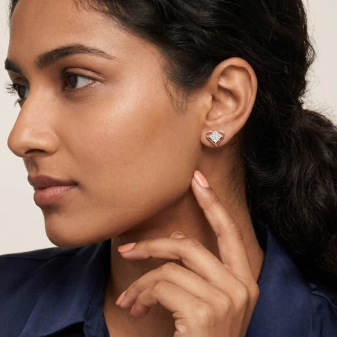 The Juliet Cluster Princess Diamond Earrings