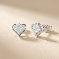 The Juliet Cluster Princess Diamond Earrings