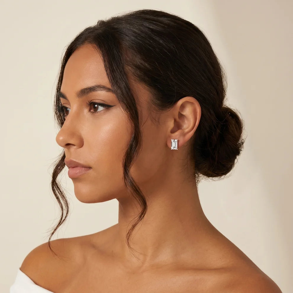The Sloane Emerald Diamond Earrings