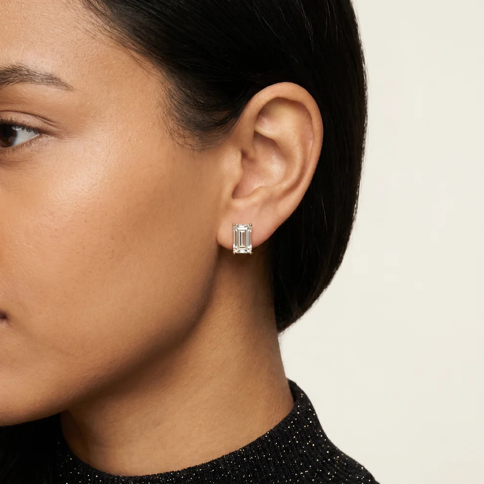 The Sloane Emerald Diamond Earrings