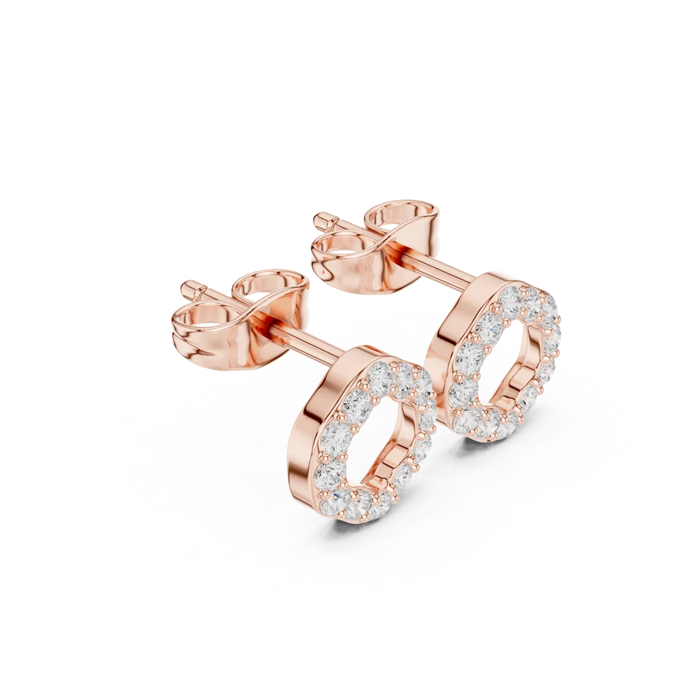 The Nova Round Diamond Earrings