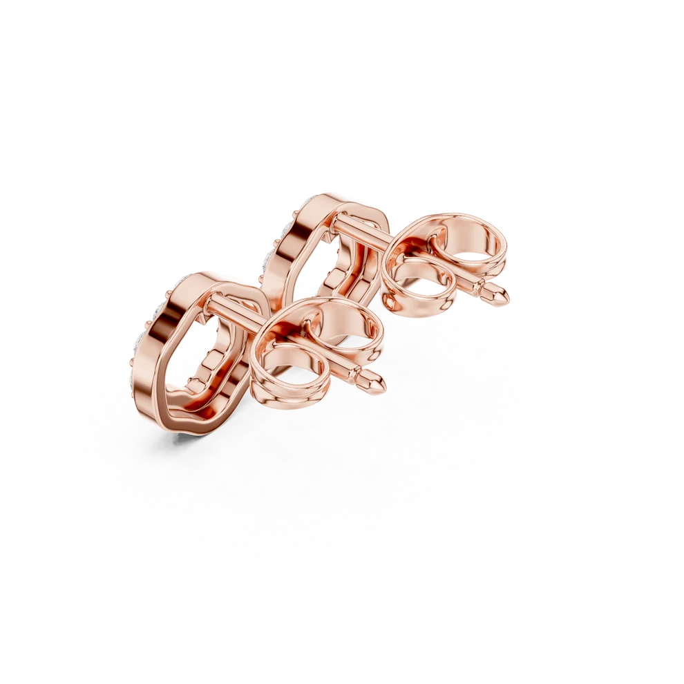 The Nova Round Diamond Earrings