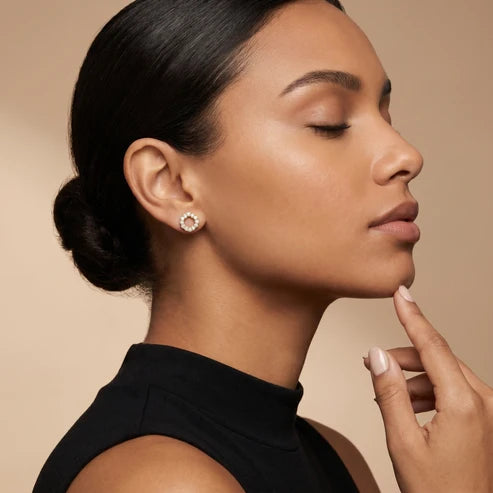 The Nova Round Diamond Earrings
