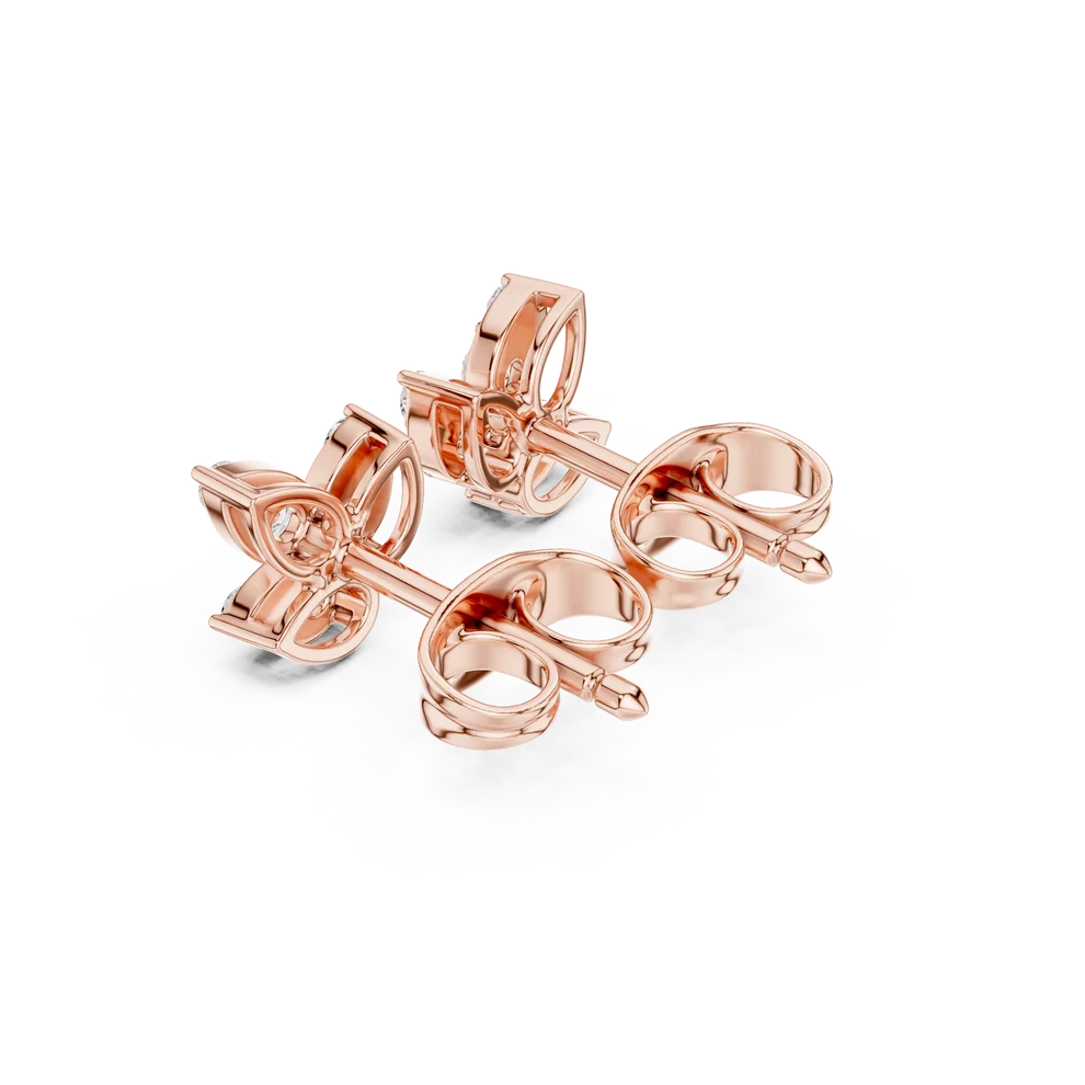Mariposa Round Diamond Earrings