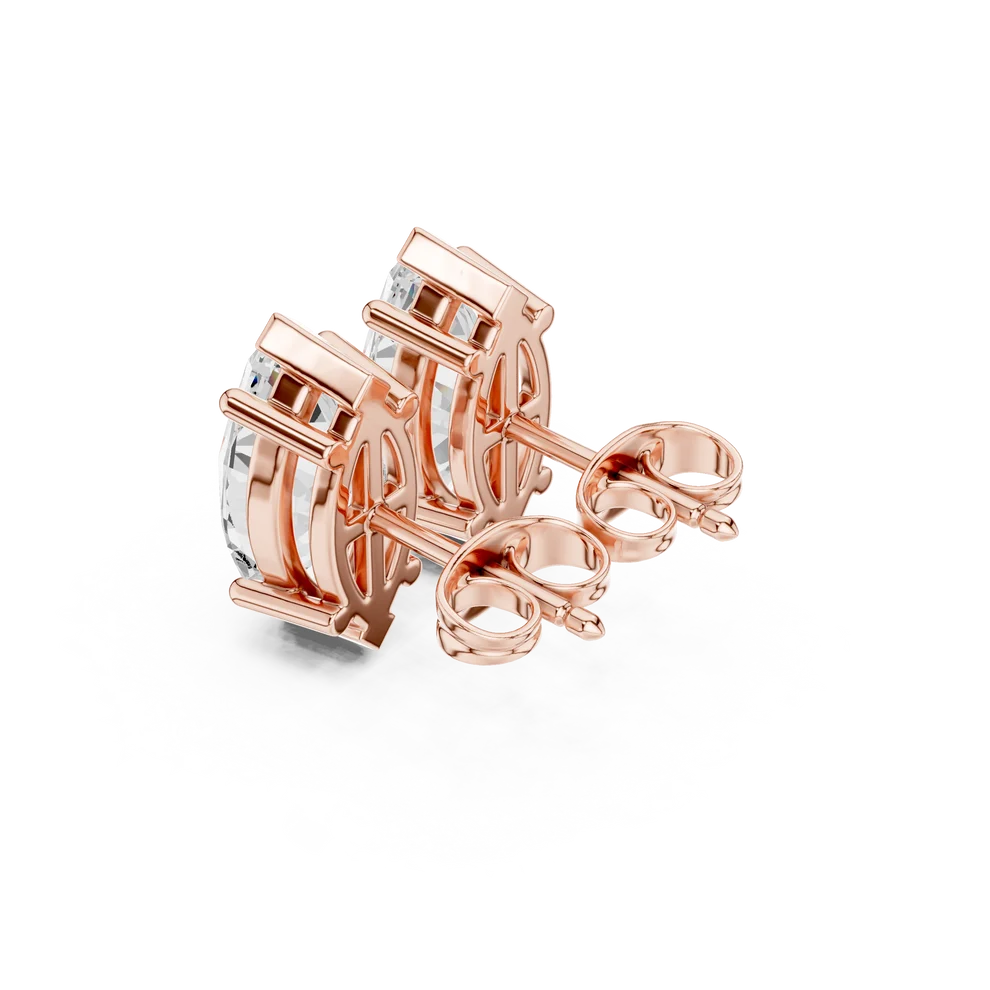 Four-Prong Marquise Diamond Earrings