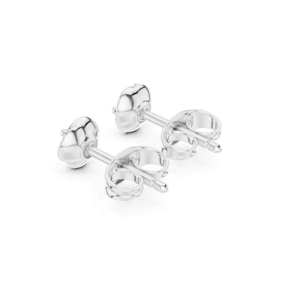 Petal Embrace Round Diamond Earrings