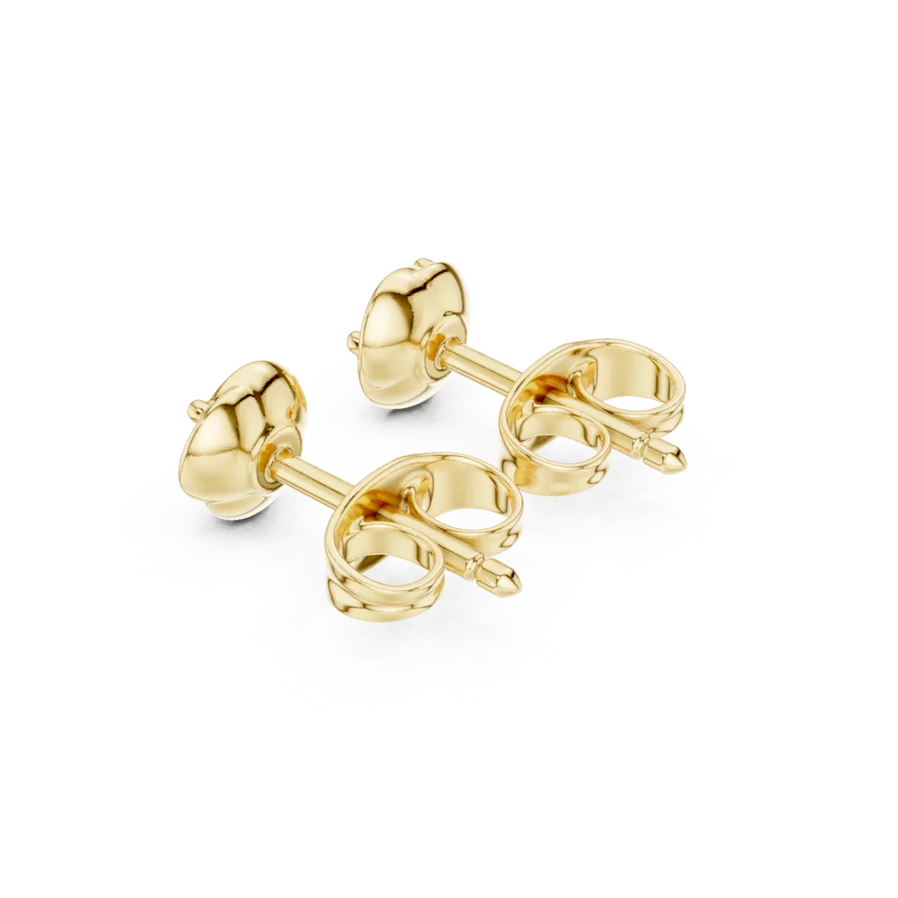 Petal Embrace Round Diamond Earrings