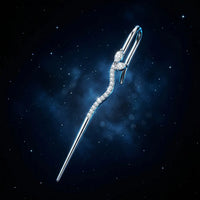 Snake Ear Pin Crawler with Lab Grown Diamonds in 925 Sterling Silver