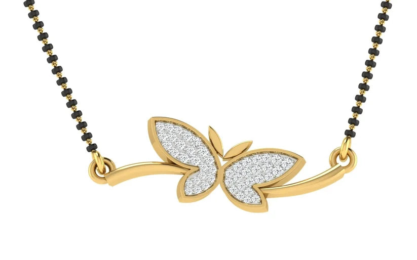 Celestial Butterfly Diamond Mangalsutra