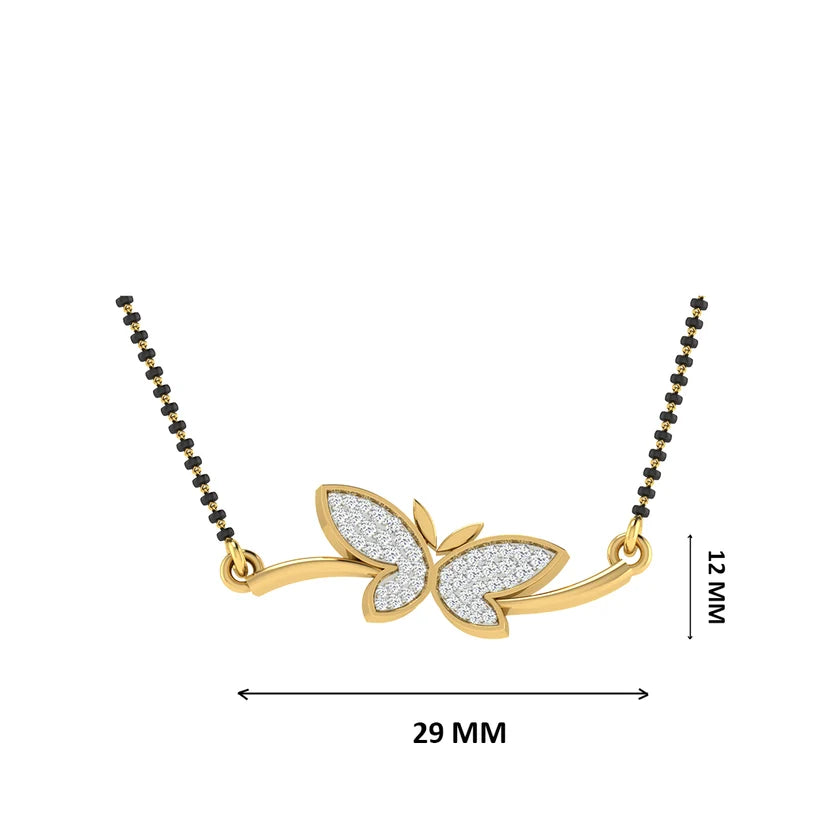 Celestial Butterfly Diamond Mangalsutra