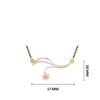 Celestial Floral Wave Diamond Mangalsutra
