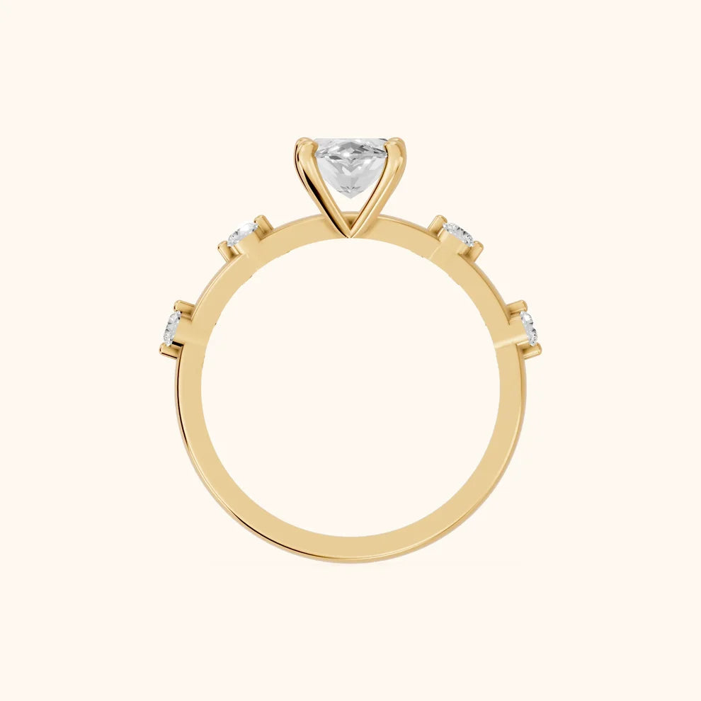 Elena Radiance Solitaire Marquise Diamond Engagement & Wedding Ring
