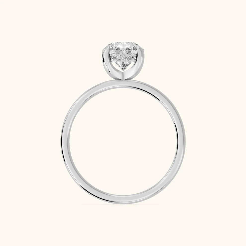 Pear Diamond Engagement & Wedding Ring