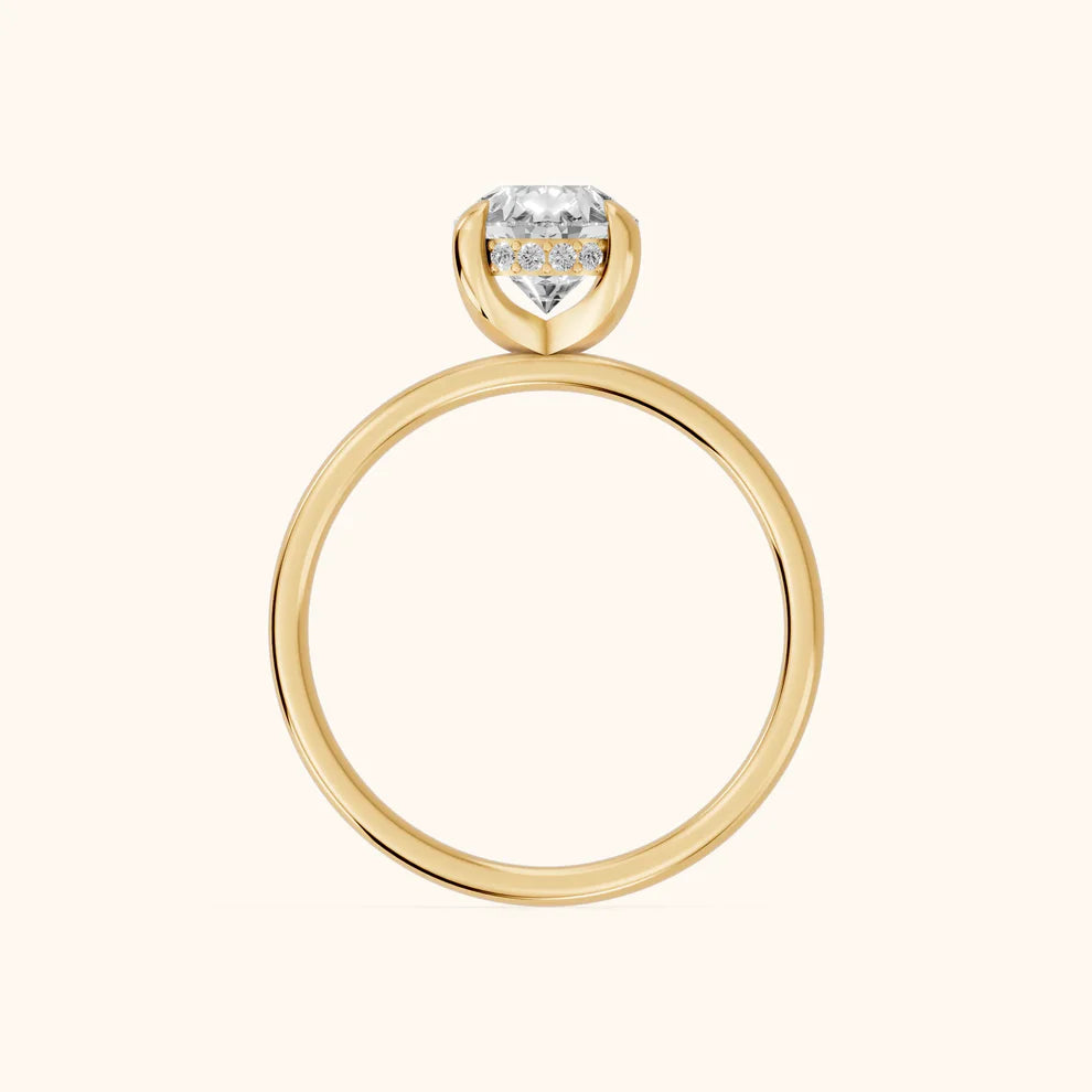 Pear Diamond Engagement & Wedding Ring